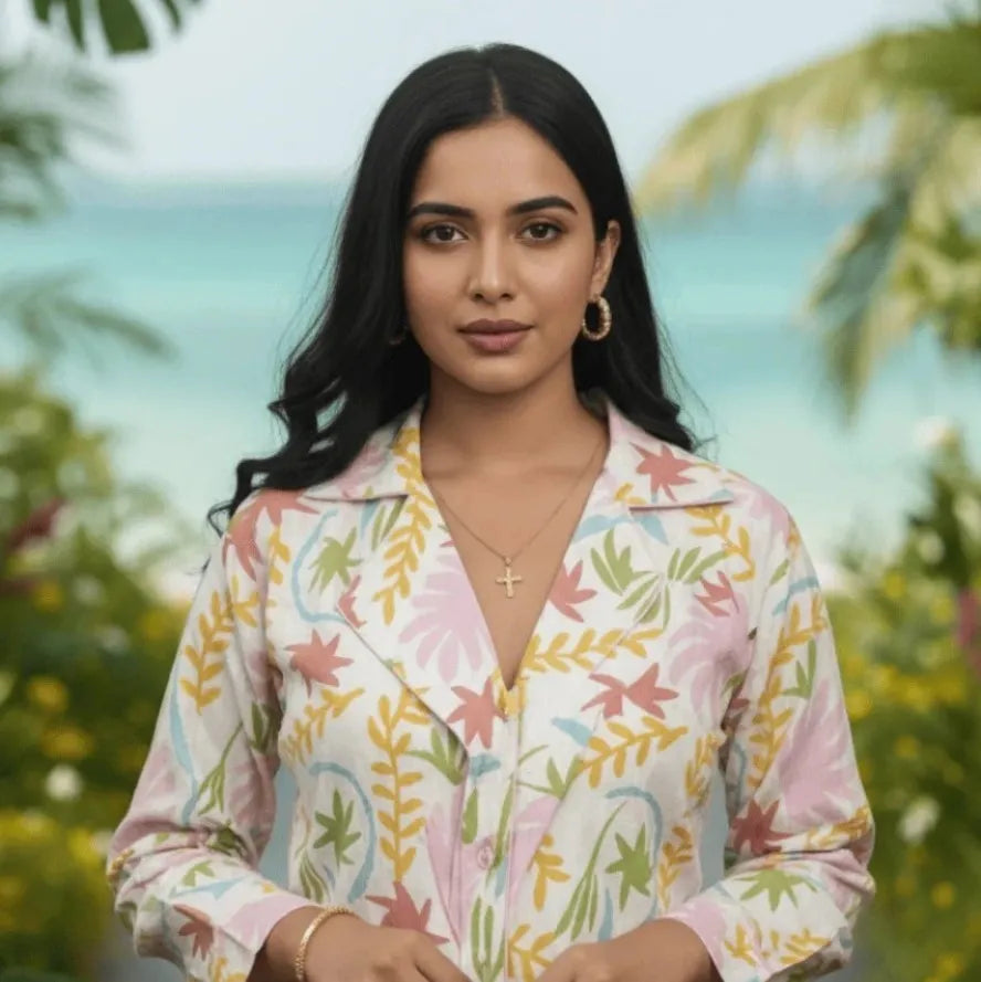 Naram Phool Shirt Set