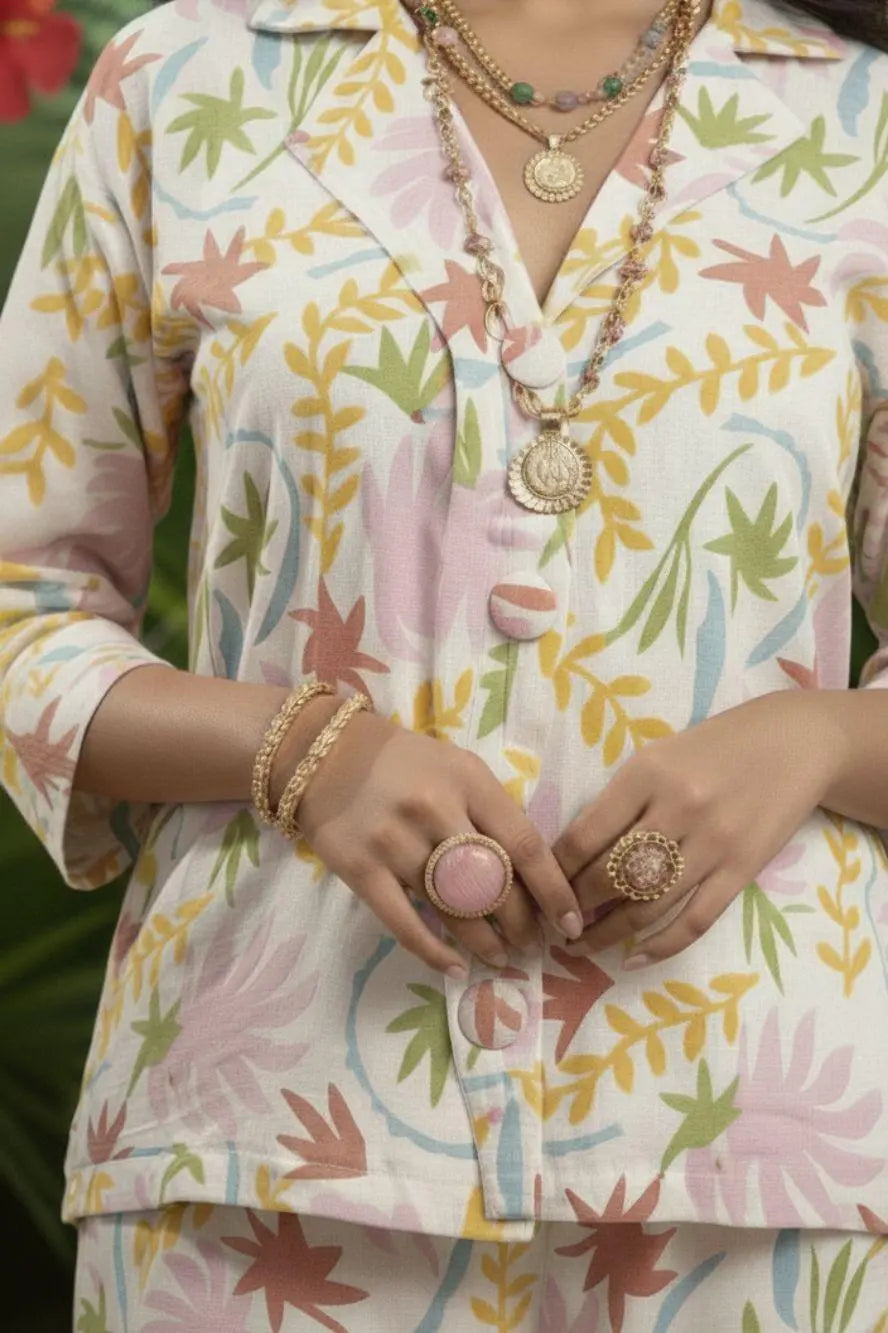 Naram Phool Shirt Set