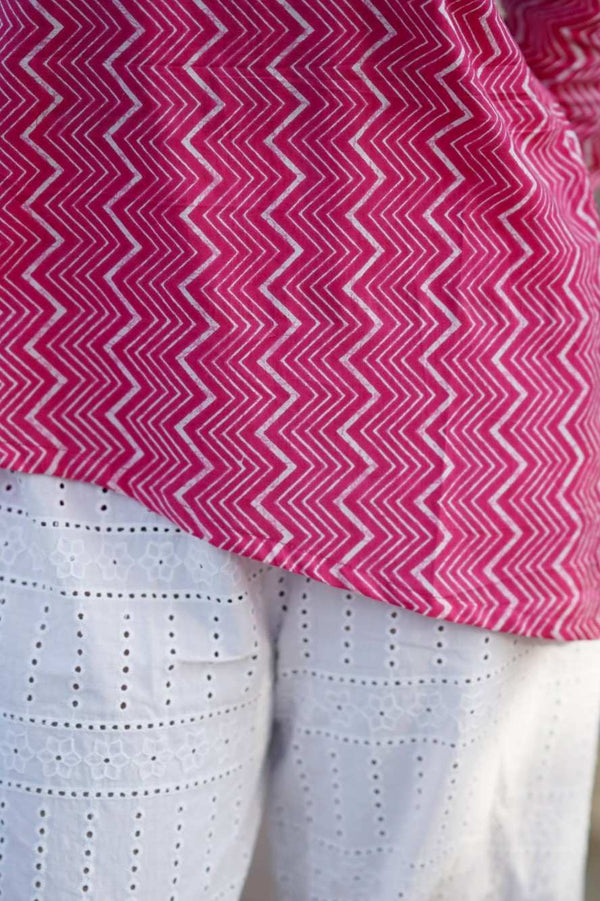 Leher Full Sleeves Kurti