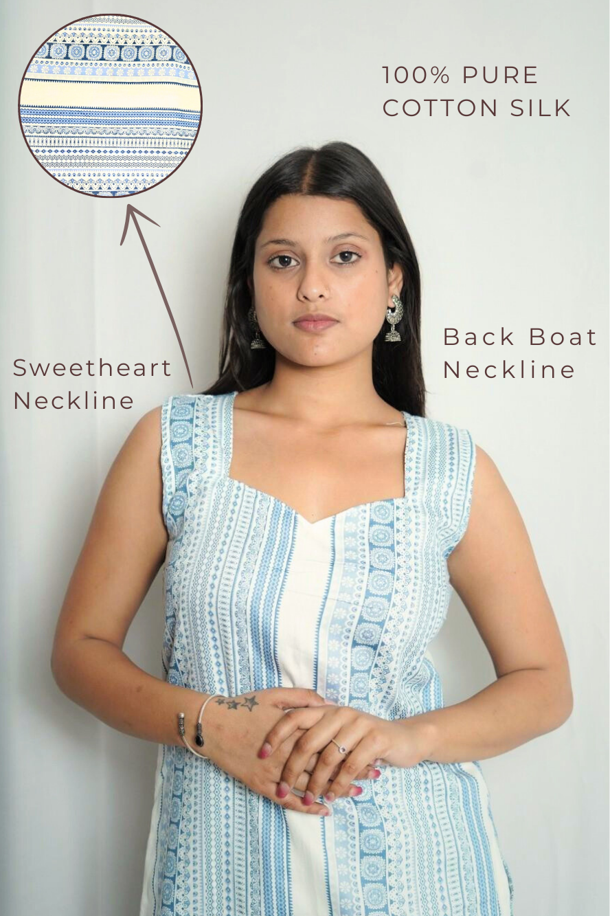 Meera Cotton Silk Kurti