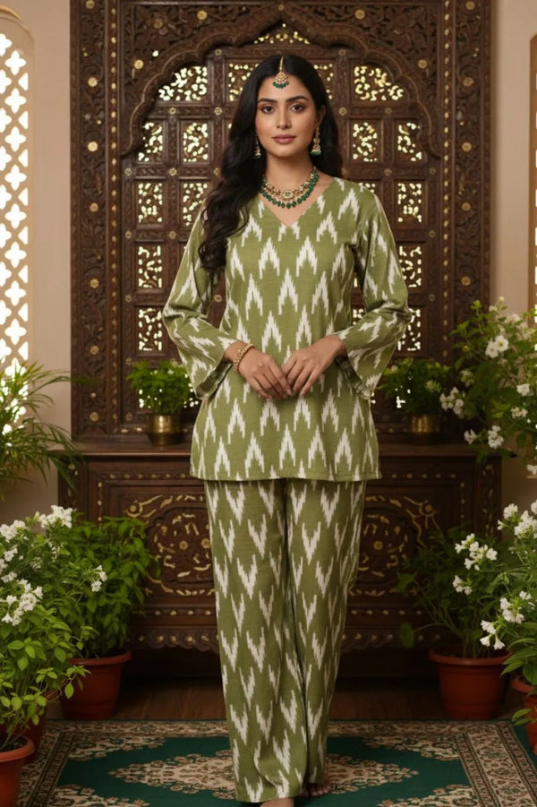 Evara V Neckline  Co-ord Set